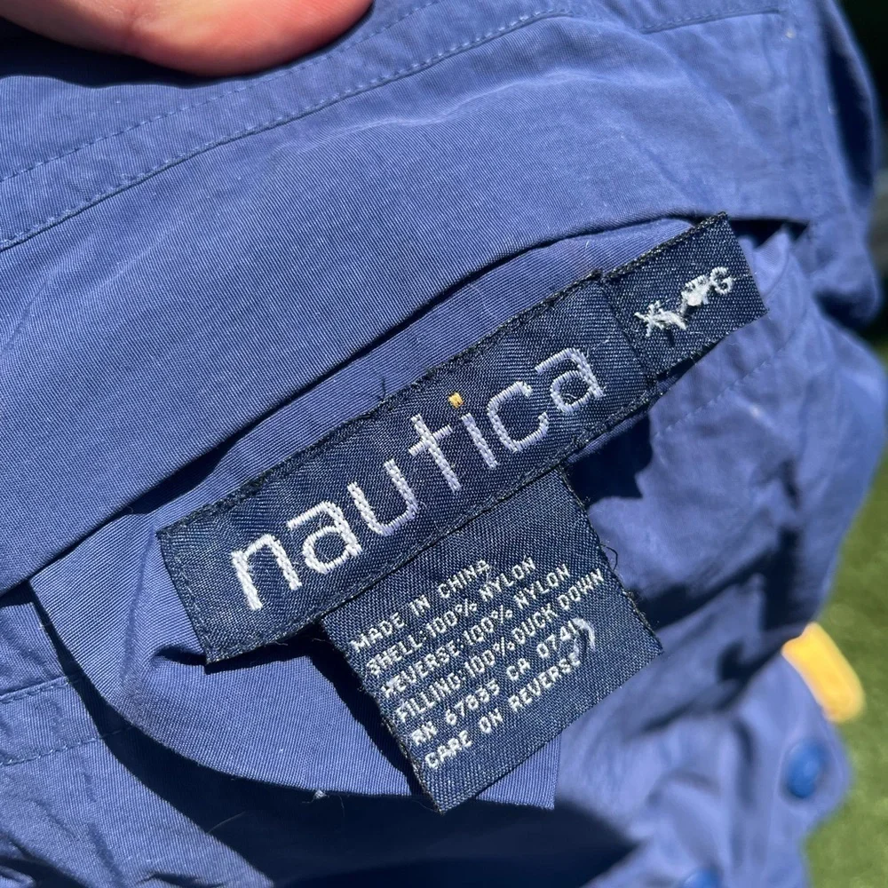 VTG 90’s Nautica Reversible Yellow & Blue Puffer Jacket